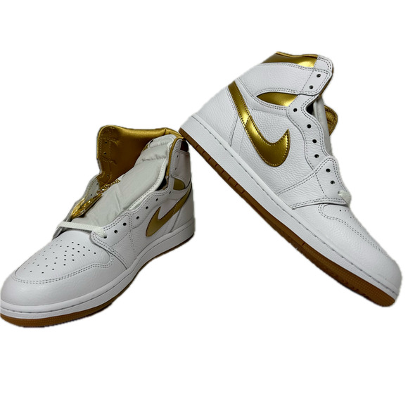 Nike WMNS Air Jordan 1 Retro High OG Metallic Gold FD2596-107 New Size 12 no lid - Picture 1 of 5